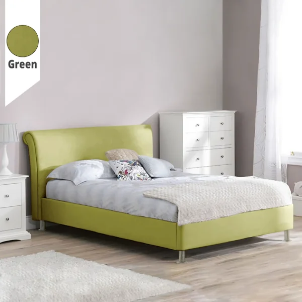 Υφασμάτινο Κρεβάτι Loli Green ypnos.gr