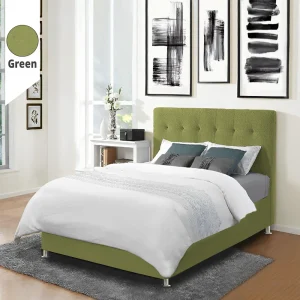 Υφασμάτινο Κρεβάτι Αlkistis Green ypnos.gr