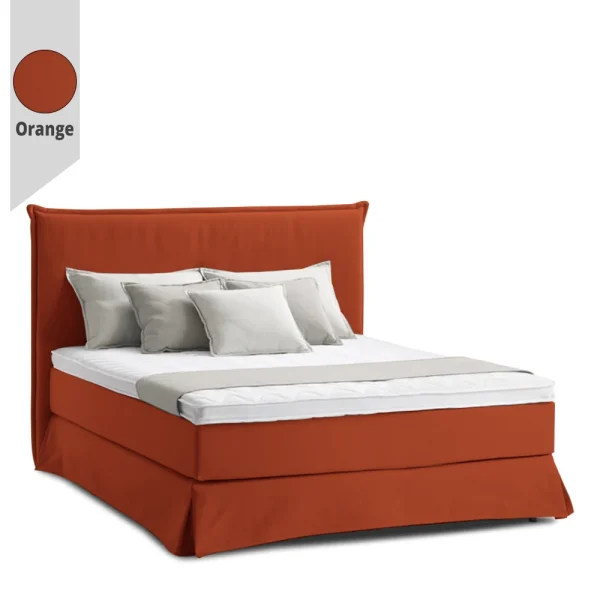 Υφασμάτινο Κρεβάτι Peni Orange ypnos.gr
