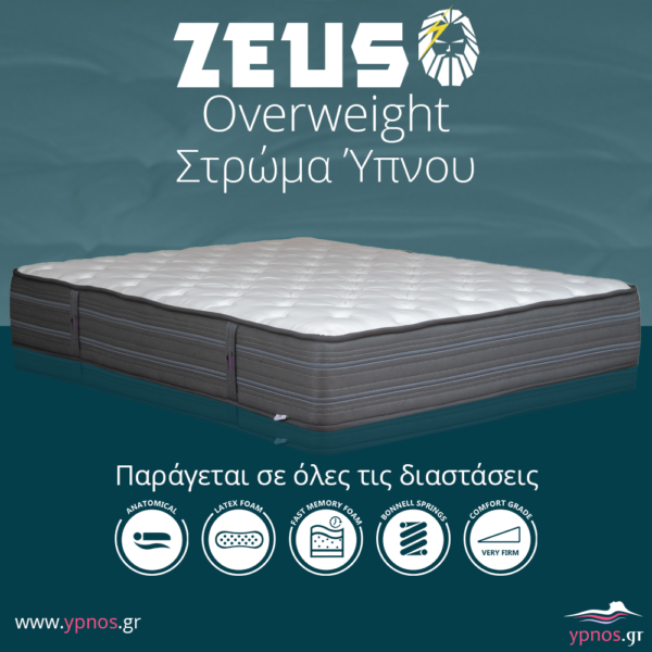 Ορθοπεδικά στρώματα ύπνου Zeus Overweight main