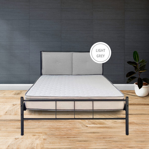 μεταλλικό κρεβάτι Garbed χρώμα μαξιλάρας ανοιχτό γκρι light grey