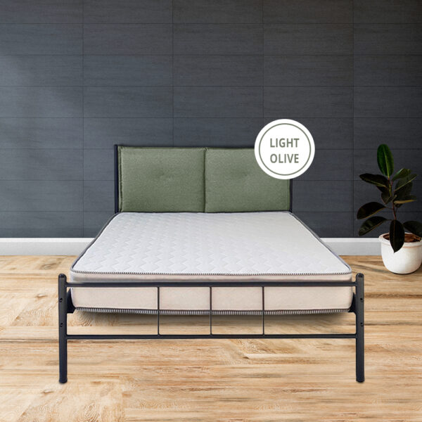 μεταλλικό κρεβάτι Garbed χρώμα μαξιλάρας light olive