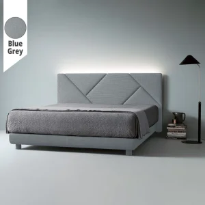 Υφασμάτινο Κρεβάτι Ύπνου Geometry Blue Grey ypnos.gr
