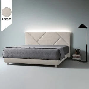 Υφασμάτινο Κρεβάτι Ύπνου Geometry Cream ypnos.gr