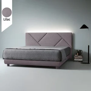 Υφασμάτινο Κρεβάτι Ύπνου Geometry Lilac ypnos.gr