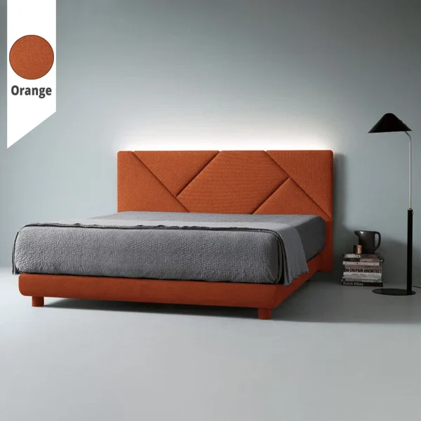 Υφασμάτινο Κρεβάτι Ύπνου Geometry Orange ypnos.gr