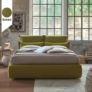 Υφασμάτινο Κρεβάτι Ύπνου Mirela Green ypnos.gr