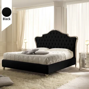 Υφασμάτινο Κρεβάτι Ύπνου Crown Black ypnos.gr