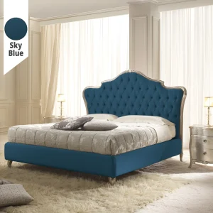 Υφασμάτινο Κρεβάτι Ύπνου Crown Sky Blue ypnos.gr